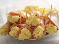 Рулетики из ветчины