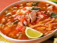 Куриный суп с сухариками