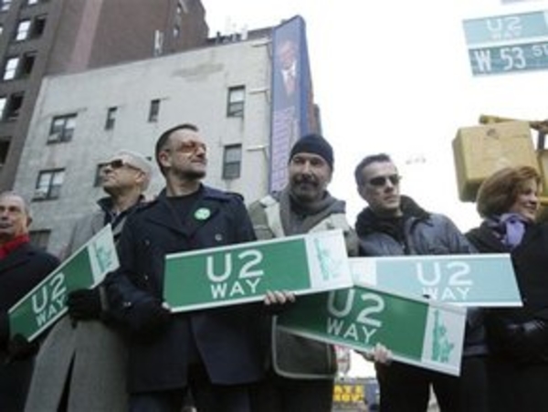 В Нью-Йорке появилась улица U2