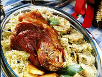 Рулька с картошкой