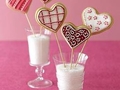 "Валентинки" с молочным коктейлем
