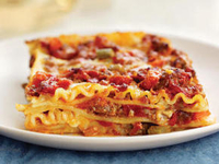 Лазанья с колбасой