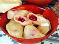 Вареники с вишней на пару