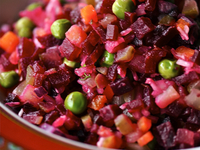 Винегрет с  квашеной капустой