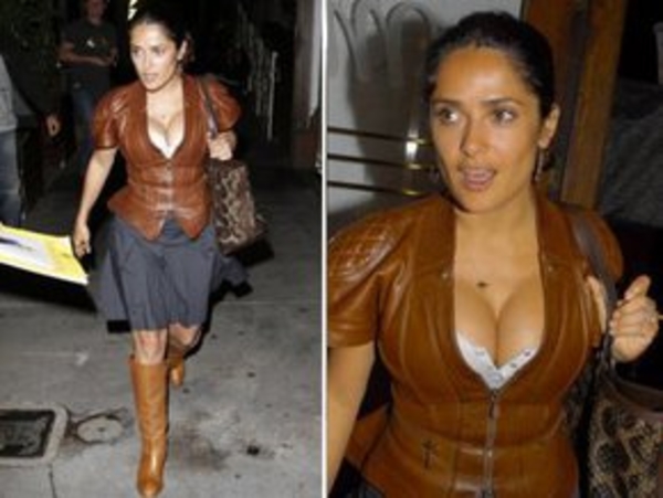 Сногсшибательное декольте Сальмы Хайек (ФОТО)