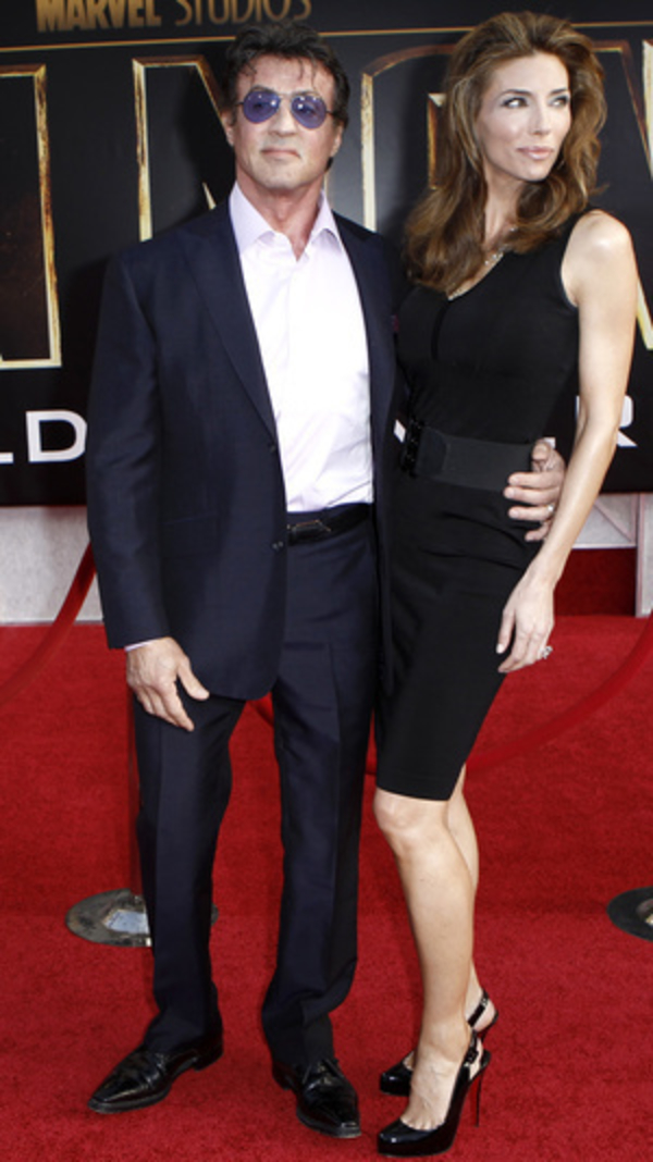 Сильвестр Сталоне с женой Дженнифер Флавин