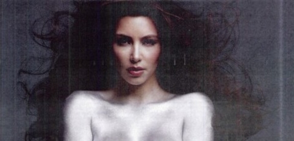 Ким Кардашиан обнажилась для журнала W