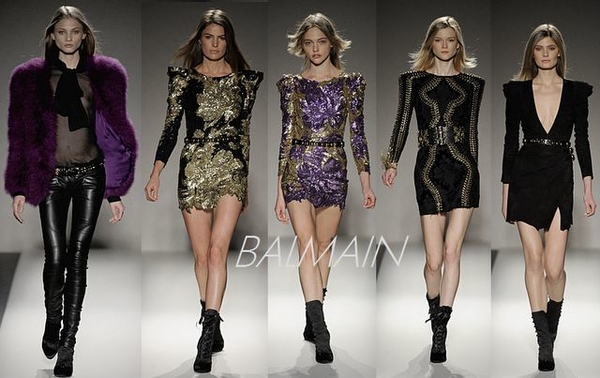 Глем-рок с примесью барокко от Balmain: осень-зима 2010/2011
