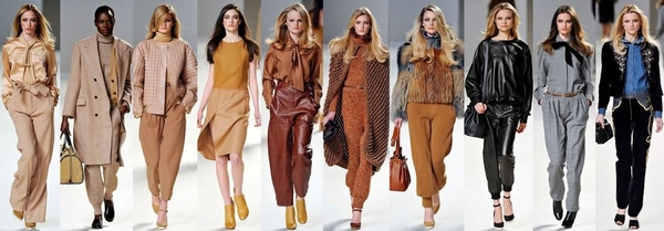 Телесно-приглушенные тона от Chloe:осень-зима 2010/2011