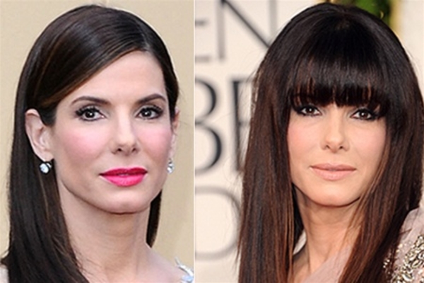 Сандра Баллок  поменяла прическу