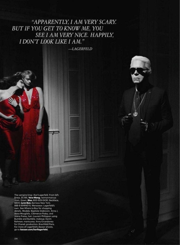 Карл Лагерфельд стал вампиром