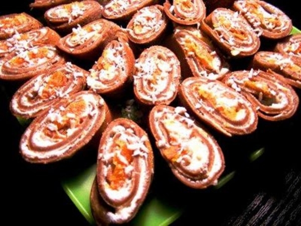 Шоколадно-янтарные блинчики