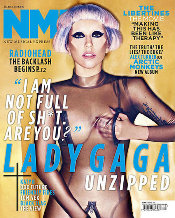 Lady GaGa разделась для журнала NME