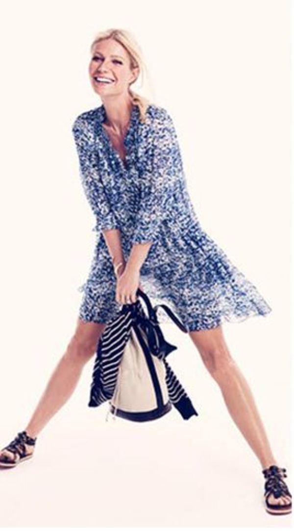 Гвинет Пэлтроу и Даша Жукова в одинаковых платьях