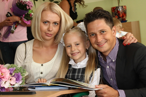 Дочь Александра Педана пошла в первый класс