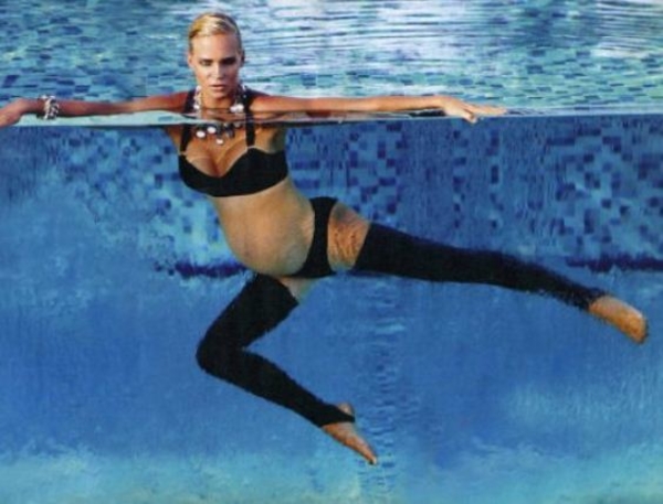 Накануне родов Глюкоза сделала откровенную фотосессию