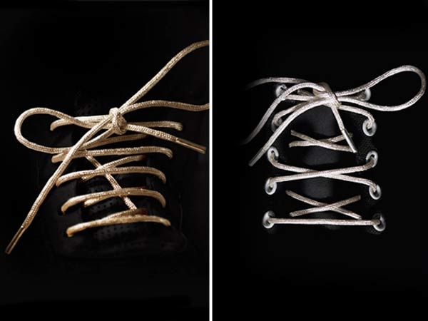 Дорогие аксессуары: шнурки из золота