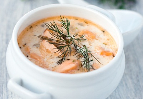 Рецепт: финский сливочный суп с лососем