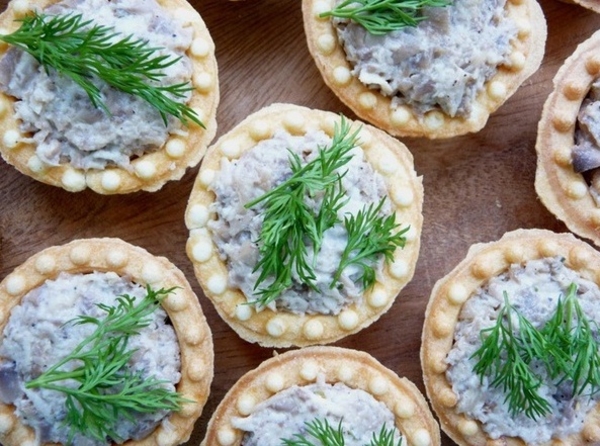 ТОП-5 рецептов закусочных тарталеток на Новый год