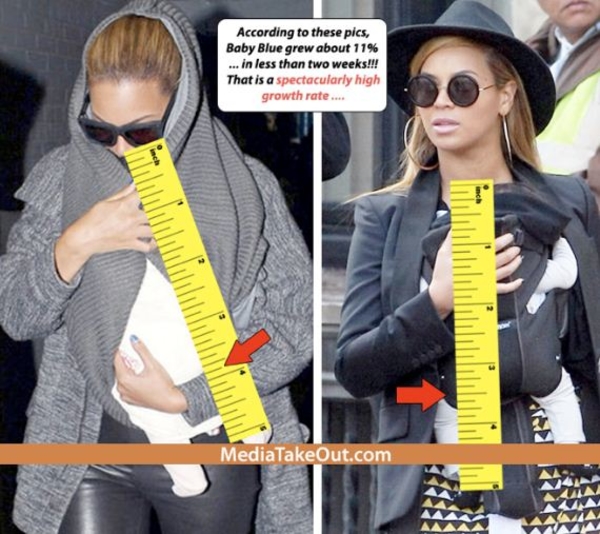 Бейонсе гуляет с куклой вместо дочери?