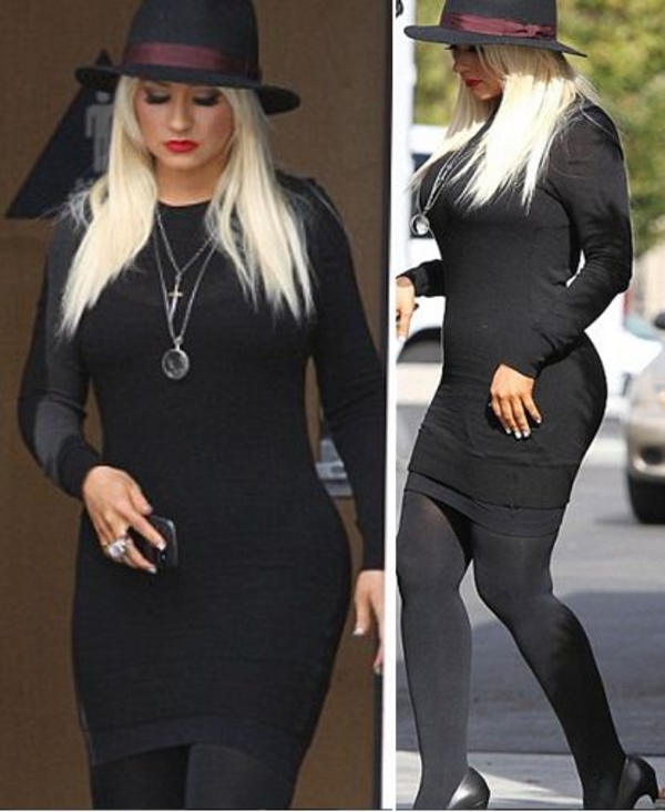 Кристина Агилера похвасталась фигурой