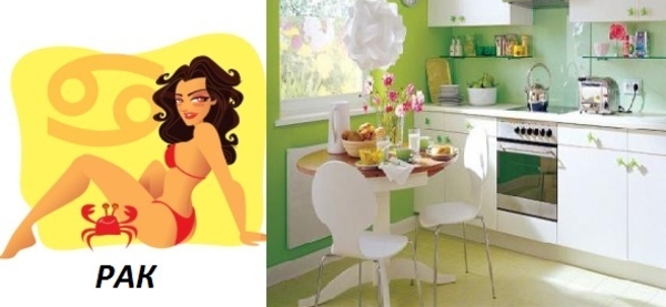 Интерьер в спокойных тонах для Раков