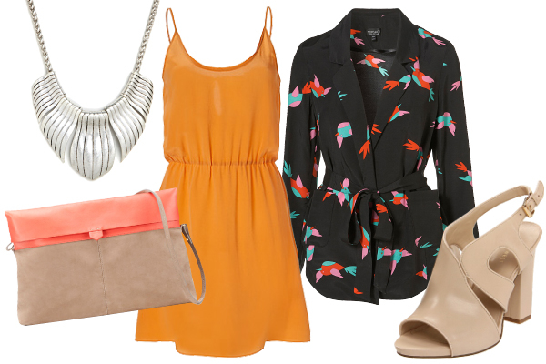 Три модных образа с ярким летним платьем