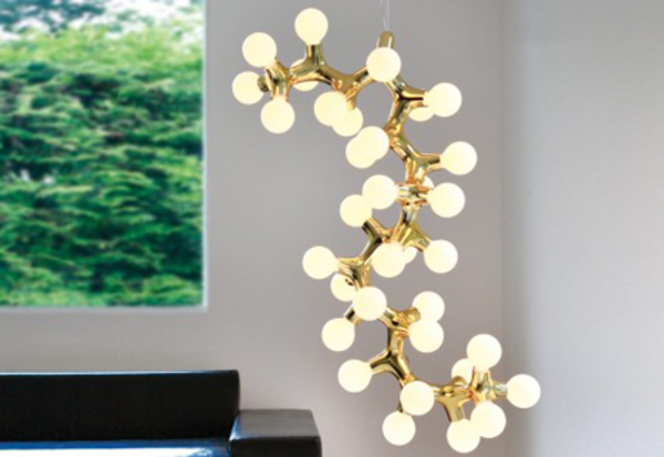 Мастерим своими руками светильник в виде молекулы
