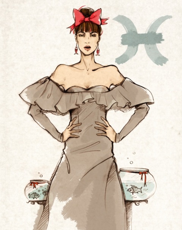 Знак Зодиака Рыбы: Пастельные оттенки, много пространства и сувениров