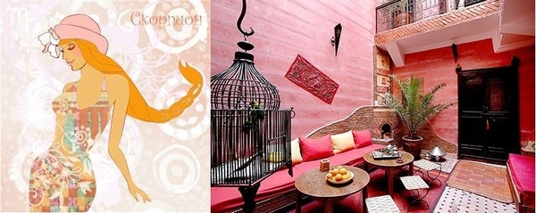 Неординарным Скорпионам будет близок экзотичный интерьер