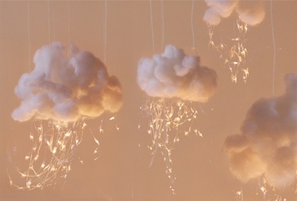 Белогривые лошадки: Делаем облака из ваты