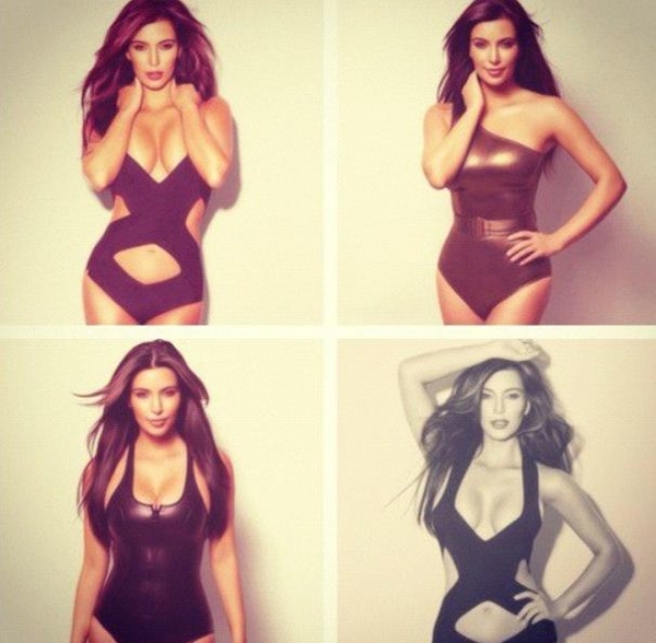 Ким Кардяшян похвасталась новыми фото в купальнике