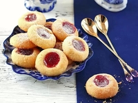 Вкусное песочное печенье с джемом