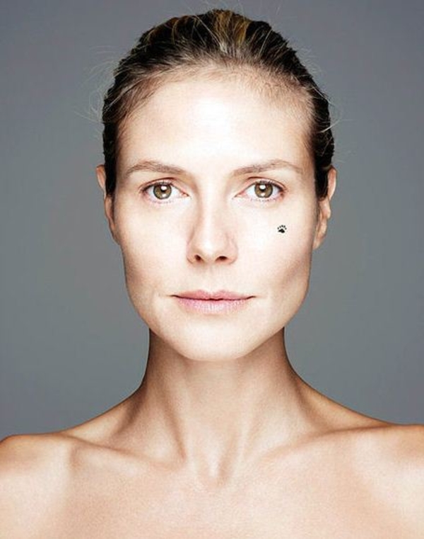 Хайди Клум показала свое лицо без макияжа