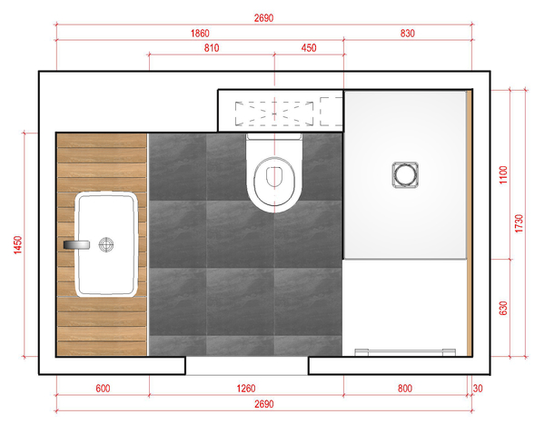 Санузел в 4 кв. м: 5 проектов с описанием, илюстрациями, схемами