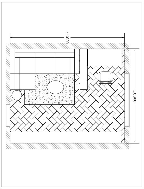 Рабочее место в гостиной 2-комнатной квартиры: Удачная планировка