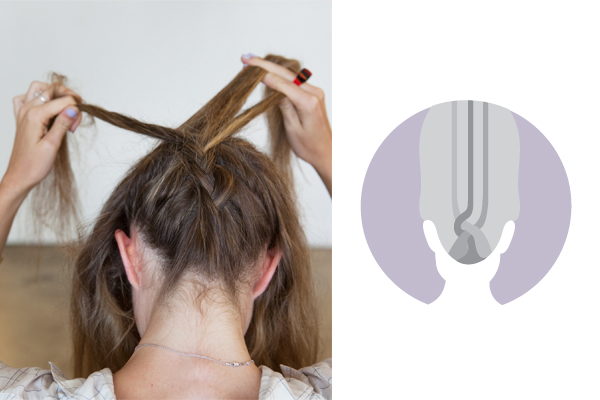 Оригинальная прическа для новогодней вечеринки: Мастер-класс