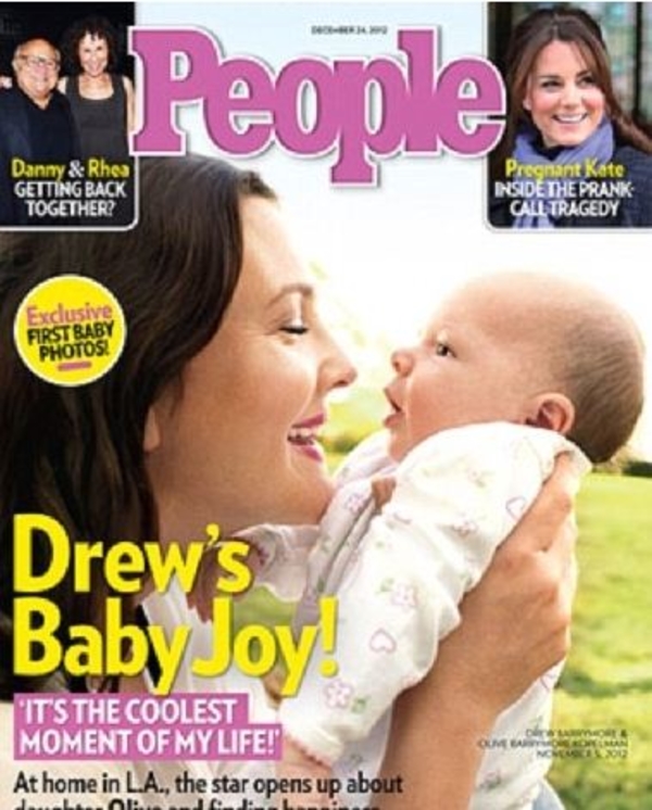 Дрю Берримор показала миру дочь