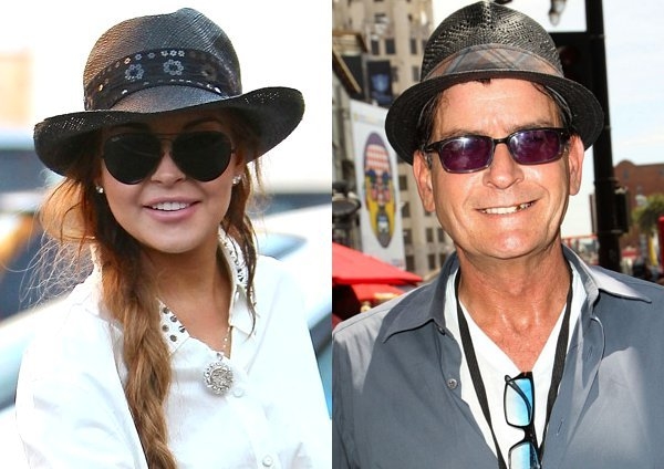 Линдси Лохан наконец поблагодарила Чарли Шина за деньги