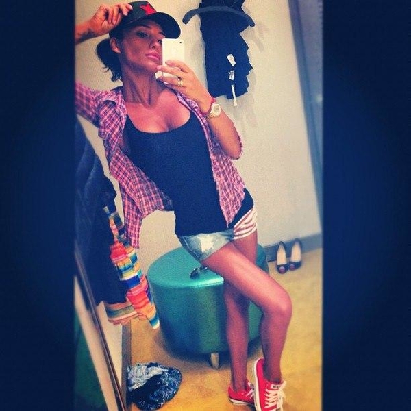 Санта Димопулос показала фото из раздевалки