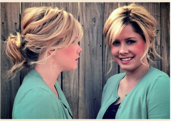 Конский хвост на волосы средней длины: Мастер-класс