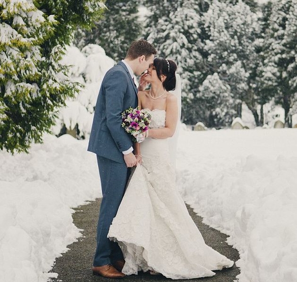 Романтика снежной свадьбы (ФОТО)