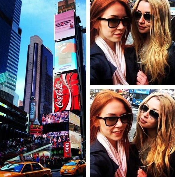 Анна Заворотнюк с подругой развлекается в Нью-Йорке