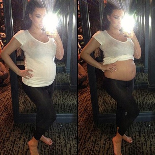 Отец ребенка Ким Кардашян не разрешает ей общаться с прессой