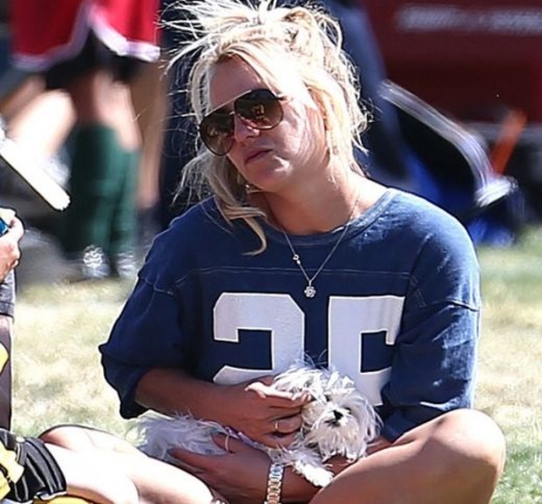 Бритни Спирс вышла в свет с беспорядком на голове