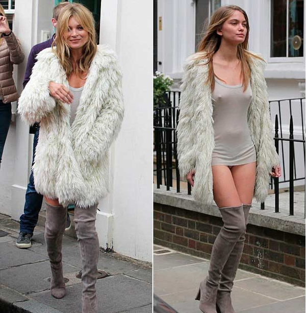 Новое тело Кейт Мосс: На съемках рекламы модель заменяет дублерша