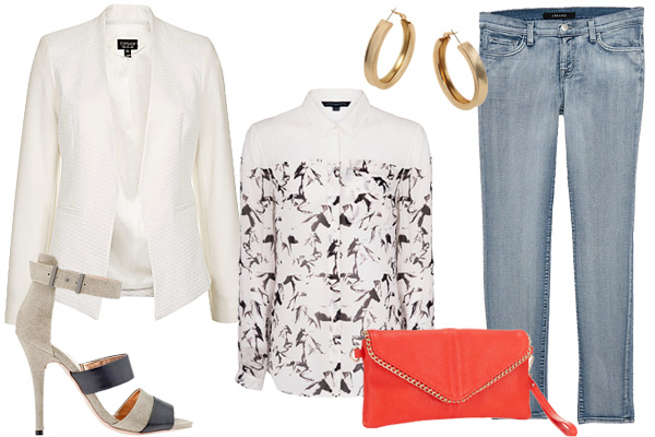 С чем носить белый пиджак: Три модных образа