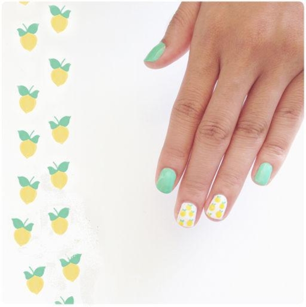 Маникюр с цитрусовыми: Мастер-класс