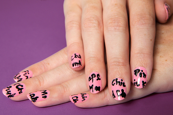 Маникюр с граффити: Мастер-класс