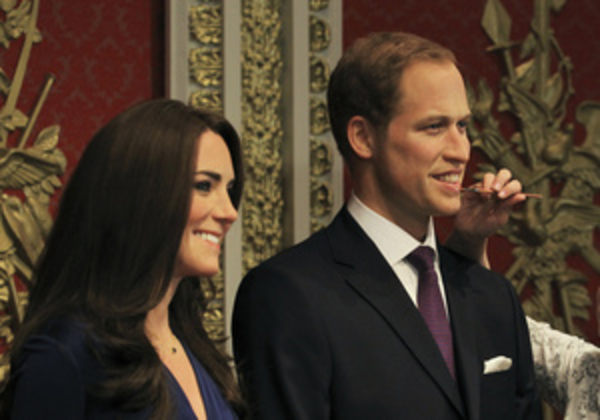 В Музее мадам Тюссо появились восковые принц Уильям и Кейт Миддлтон